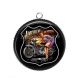 Pendentif Cabochon Argent - pin up
