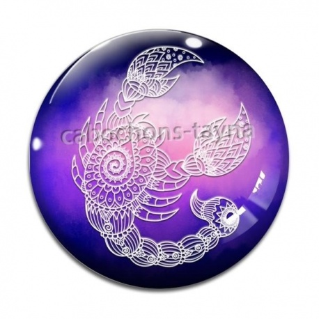 Cabochon Verre - signe astrologie