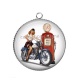 Pendentif Cabochon Argent - pin up