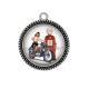 Pendentif Cabochon Argent - pin up