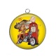 Pendentif Cabochon Argent - pin up