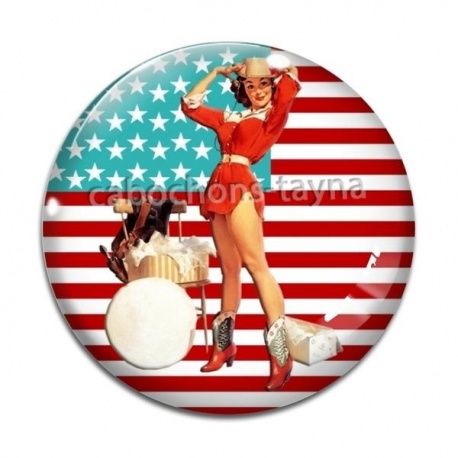 Cabochon Verre - pin up