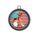 Pendentif Cabochon Argent - pin up