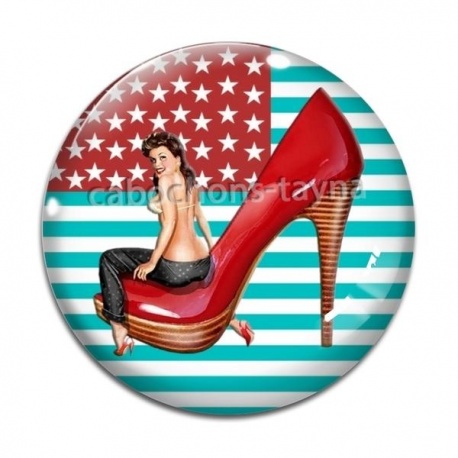 Cabochon Verre - pin up