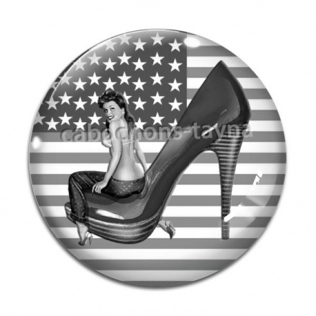 Cabochon Verre - pin up
