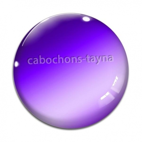 Cabochon Verre - fond violet