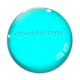 Cabochon Verre - fond turquoise