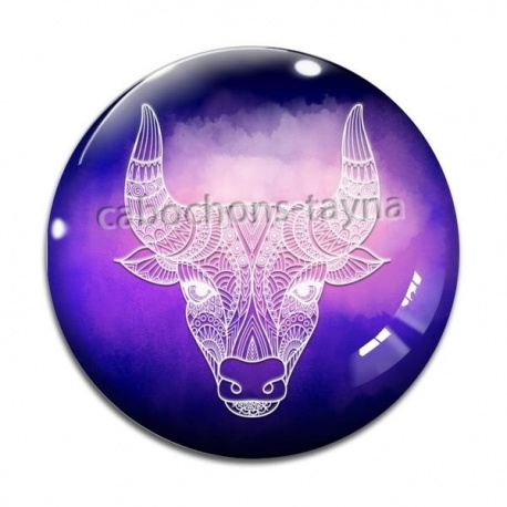 Cabochon Verre - signe astrologie