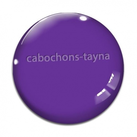 Cabochon Verre - fond violet