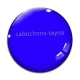 Cabochon Verre - fond bleu