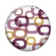 Cabochon Verre - fond rétro