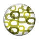 Cabochon Verre - fond rétro