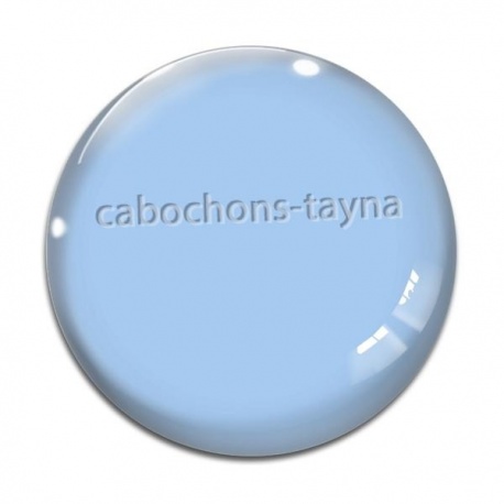 Cabochon Verre - fond bleu ciel