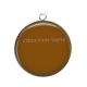Pendentif Cabochon Argent - fond marron