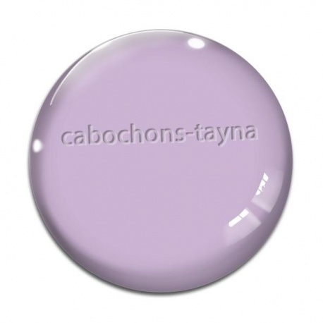 Cabochon Verre - fond lilas