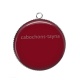 Pendentif Cabochon Argent - fond rouge bordeaux