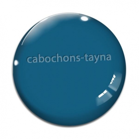 Cabochon Verre - fond bleu
