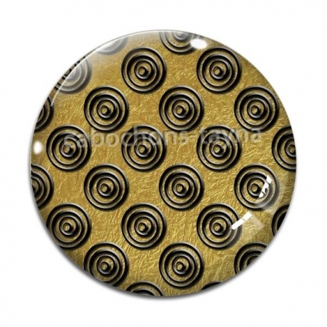 Cabochon Verre - fond spirale