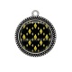 Pendentif Cabochon Argent - fond triangle
