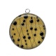 Pendentif Cabochon Argent - fond boule