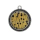 Pendentif Cabochon Argent - fond boule