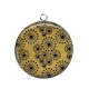 Pendentif Cabochon Argent - font 
