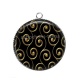 Pendentif Cabochon Argent - font spirale