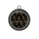 Pendentif Cabochon Argent - font spirale