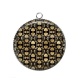 Pendentif Cabochon Argent - fond