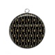 Pendentif Cabochon Argent - fond
