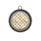 Pendentif Cabochon Argent - font triangle