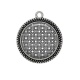 Pendentif Cabochon Argent - fond rond