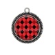 Pendentif Cabochon Argent - font triangle