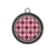 Pendentif Cabochon Argent - font triangle