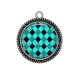 Pendentif Cabochon Argent - font triangle