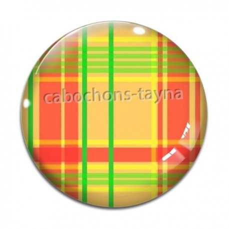 Cabochon Verre - fond rayure