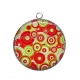 Pendentif Cabochon Argent - fond rond