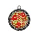 Pendentif Cabochon Argent - fond rond