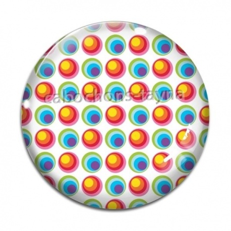 Cabochon Verre - fond rond