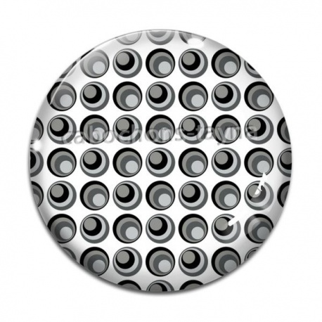 Cabochon Verre - fond rond
