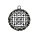 Pendentif Cabochon Argent - fond rond