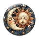 Cabochon Verre - Soleil lune