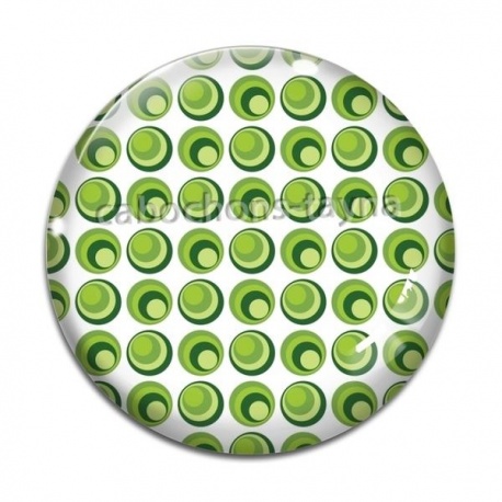 Cabochon Verre - fond rond