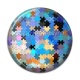 Cabochon Résine - fond puzzle