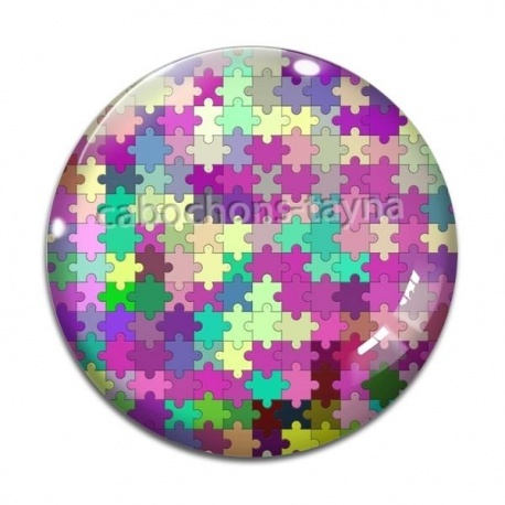 Cabochon Verre - fond puzzle