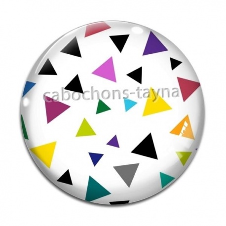 Cabochon Verre - fond triangle