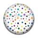 Cabochon Résine - fond pois