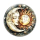 Cabochon Verre - Soleil lune