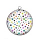 Pendentif Cabochon Argent - fin étoile