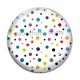 Cabochon Verre - fond pois